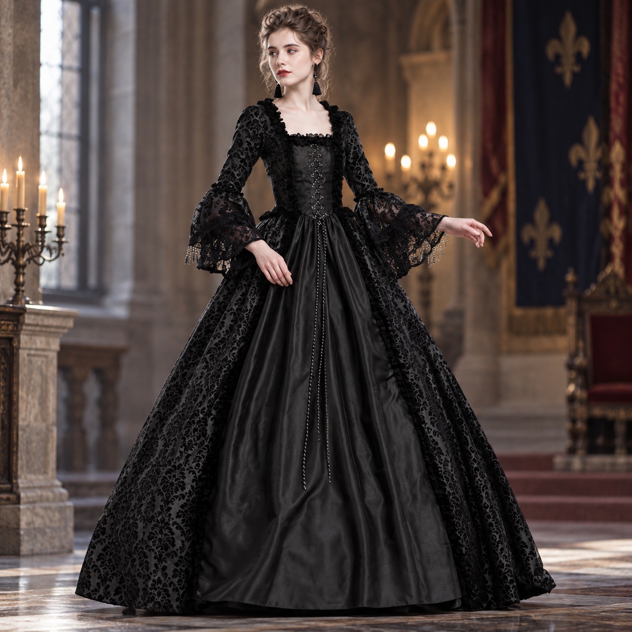 Abito lungo patchwork con mani - Dresses recensione e prezzo