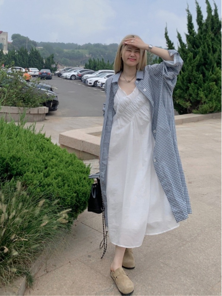 Completo Chic Taglie Forti: Ca - Korean Style A Line Shirt Dress recensione e prezzo
