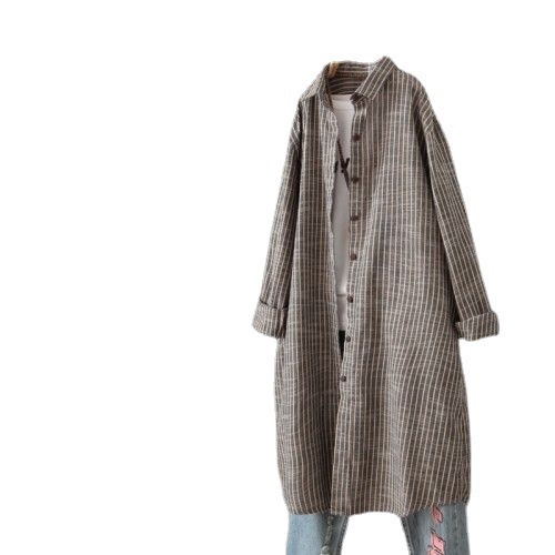Abito Camicia Vintage in Coton - Casual Loose Linen Shirt Dress recensione e prezzo