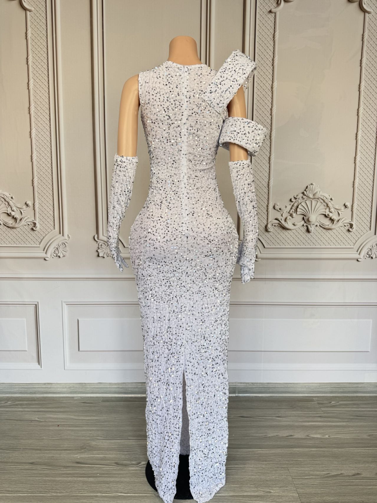 Abito Lungo Scintillante con S - Sparkly Rhinestone Club Party Dress recensione e prezzo