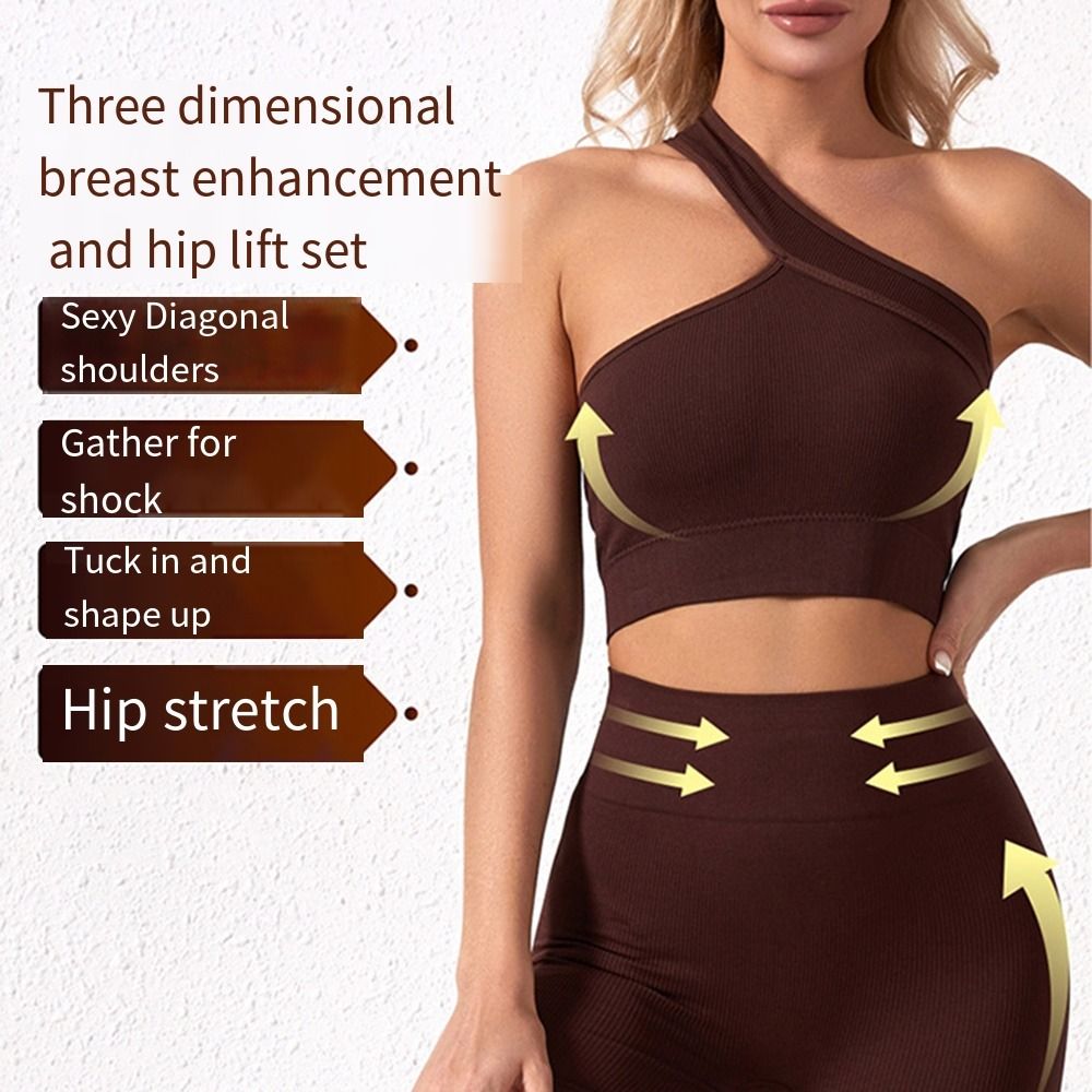 2 Pezzi Set Sportivo Casual Se - Seamless Ribbed Workout Tank Top recensione e prezzo