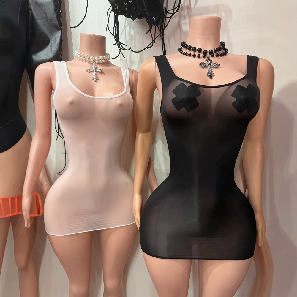 JENYAGE Mini Abito Sexy Traspa - Sexy Mesh Sheer Bodycon Dress recensione e prezzo