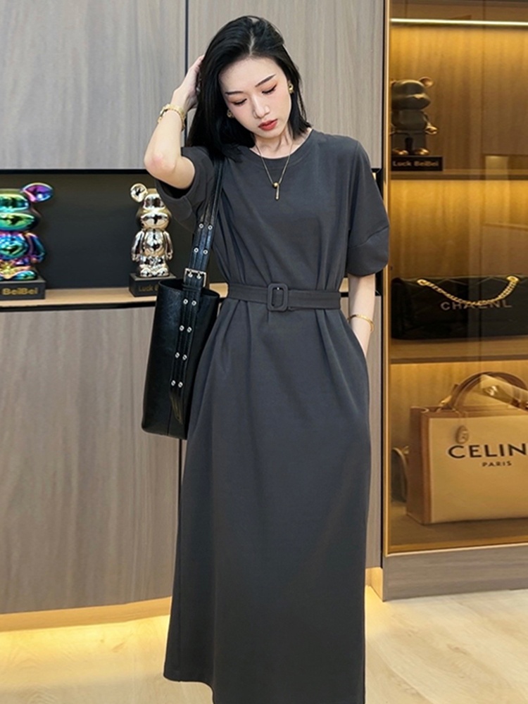 Abito lungo estivo casual da d - Korean Style A Line Shirt Dress recensione e prezzo