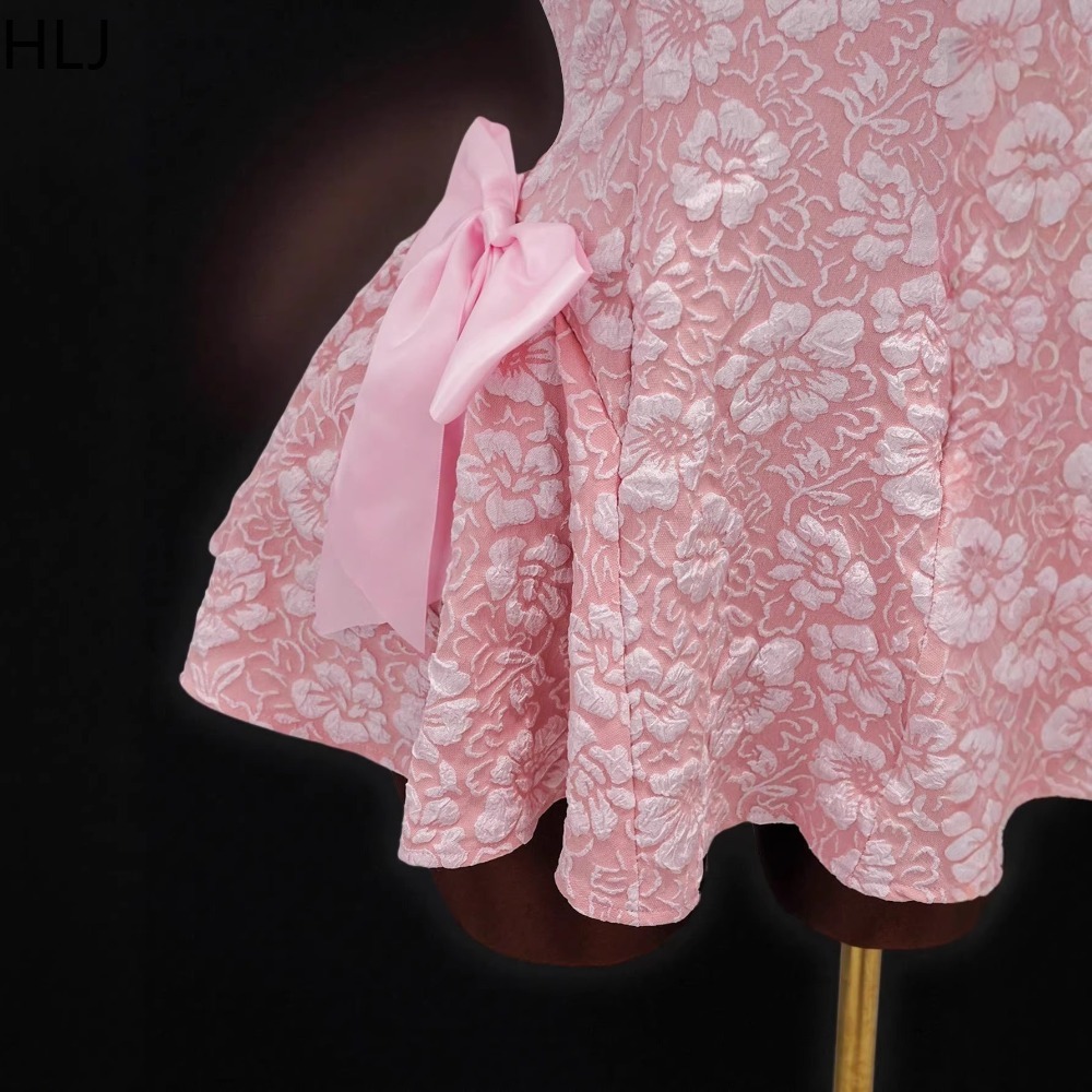 HLJ Y2K Abito Sexy Jacquard Pa - Y2K Backless Halter Mini Dress recensione e prezzo