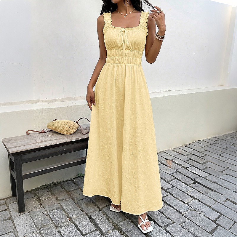 Abito estivo senza maniche con - Boho Summer Beach Maxi Dress recensione e prezzo