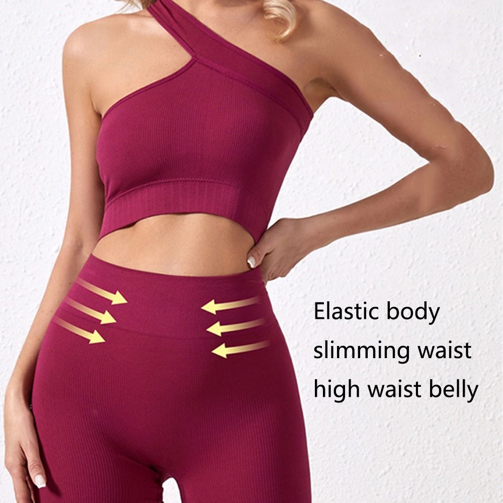Set da 2 Pezzi Casual Senza Cu - Seamless Ribbed Workout Tank Top recensione e prezzo