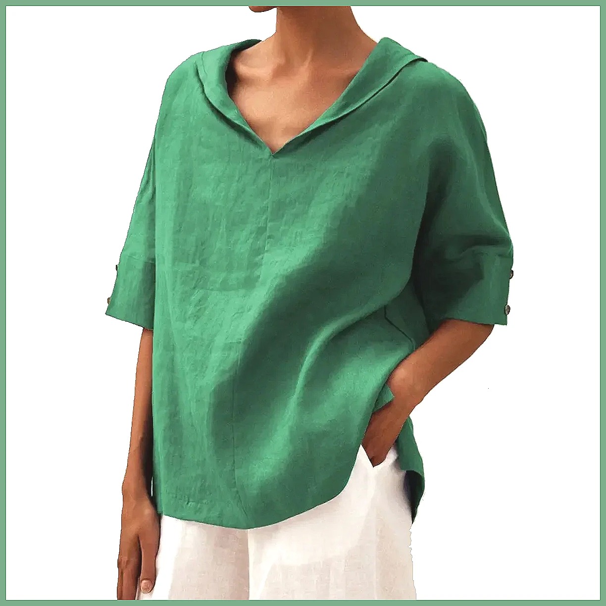 Camicia da donna ampia con sco - Blouses recensione e prezzo