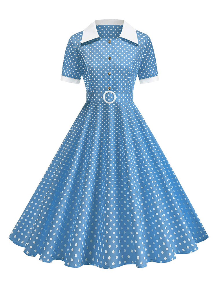Abito Estivo Vintage da Donna  - French Vintage Floral Midi Dress recensione e prezzo
