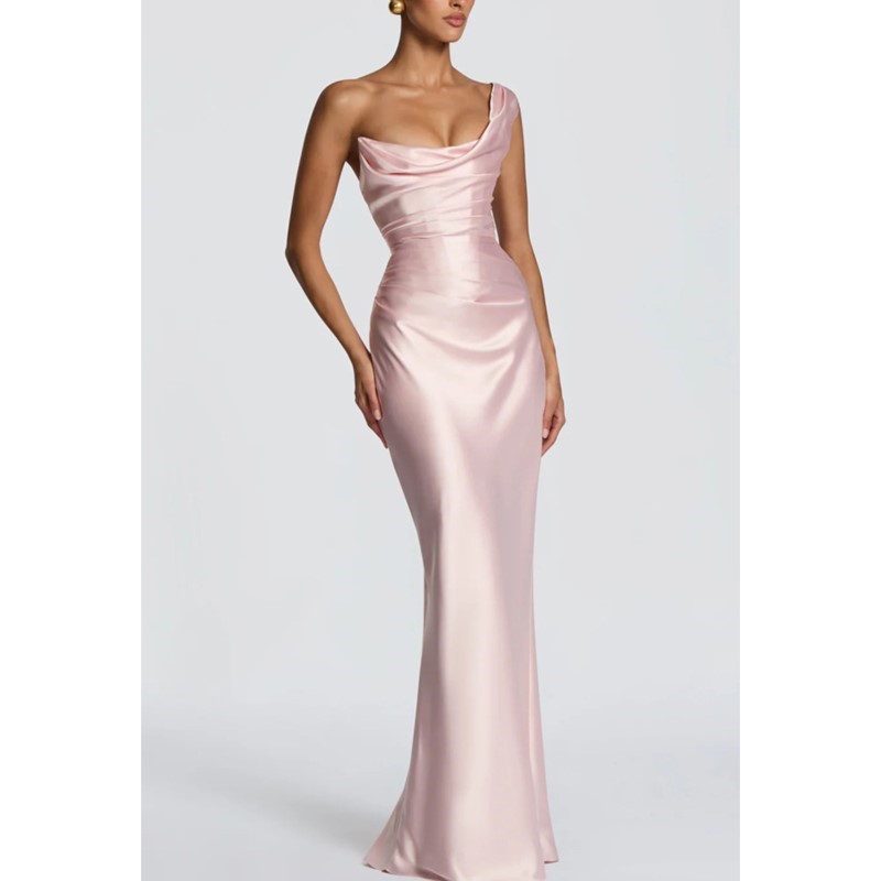 Abito Elegante in Raso Slim Se - Elegant Satin Evening Gown Split recensione e prezzo
