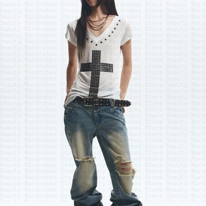 Rock Goth Top unico Y2k Crop t - Y2K Graphic Baby Tee Crop recensione e prezzo