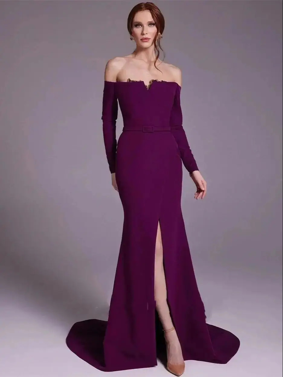 Elegante abito da sera arabo i - Elegant Satin Evening Gown Split recensione e prezzo